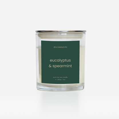 Eucalyptus & Spearmint Scented Candle Jar