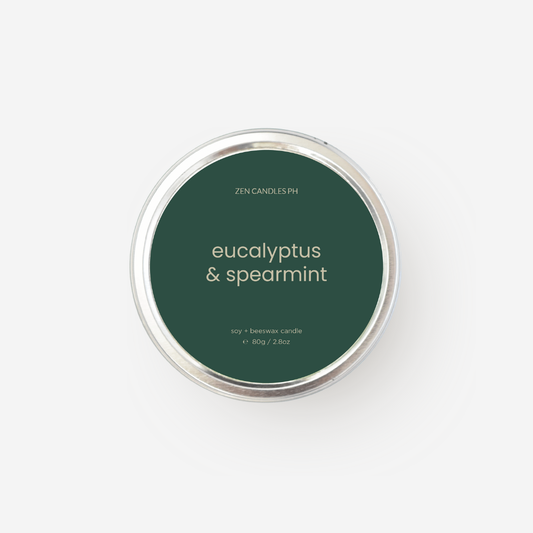 Eucalyptus & Spearmint Scented Candle Tin