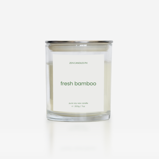 Fresh Bamboo Scented Candle Jar