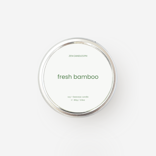 Fresh Bamboo Scented Candle Tin