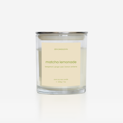 Matcha Lemonade Scented Candle Jar