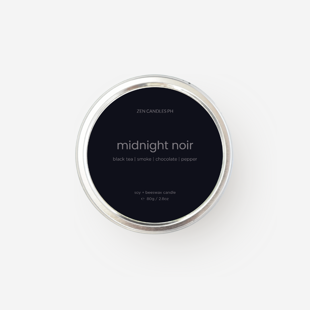 Midnight Noir Scented Candle Tin