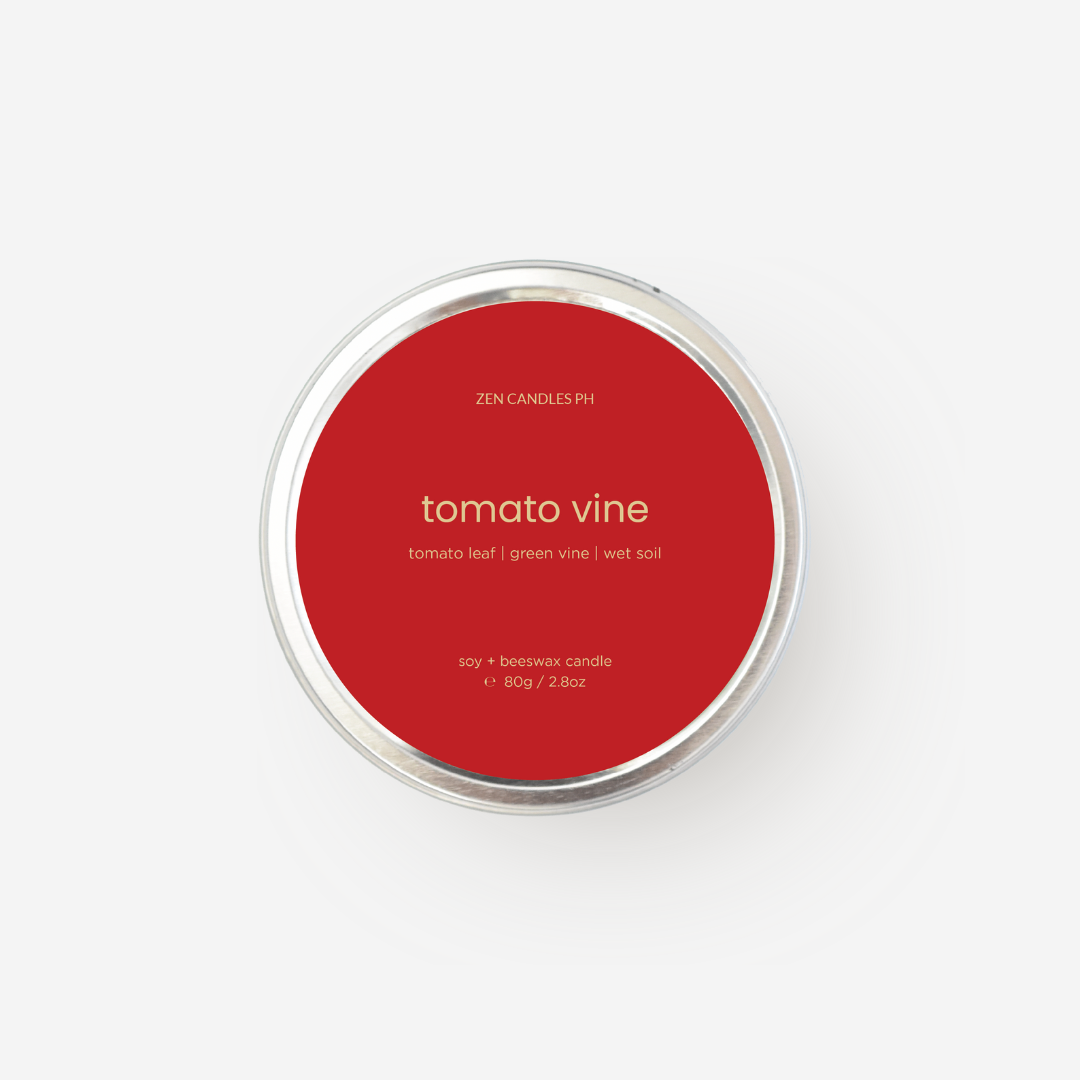 Tomato Vine Scented Candle Tin