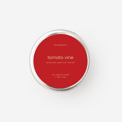 Tomato Vine Scented Candle Tin